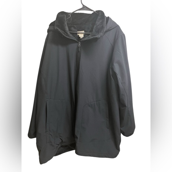 Duluth Trading Company Plus Size Women’s Black Frostmite Coat Faux Fur SZ 4X - Picture 3 of 6